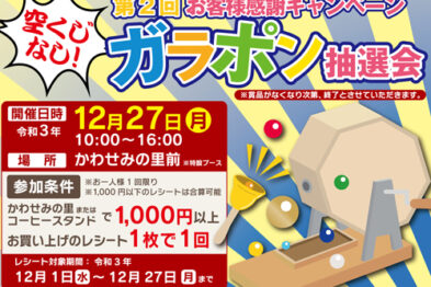 ガラポン抽選会！